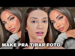 MAKE PARA FOTOS *COMO FAZER MAQUIAGEM PARA TIRAR FOTO* TUTORIAL COMPLETO