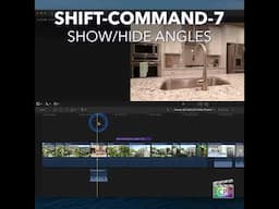 Final Cut Pro Shortcut | Shift-Command-7 | Show or Hide Angles