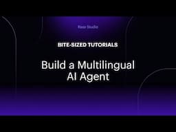 Build a Multilingual AI Agent