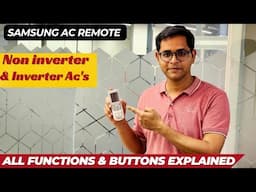 Samsung Ac Remote Settings | Samsung Ac Remote Buttons | Samsung Ac Remote Functions In Hindi