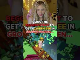 When You BEG For a “QUEEN BEE” in GROW A GARDEN on ROBLOX! 🐝