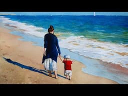 Paint Freely: Watercolor Landscape with Figures, No Pencil Required