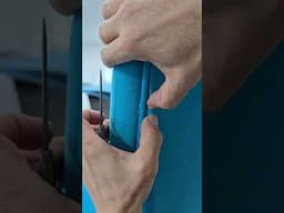 Attaching outside back fabric with metal gripper (ply grip) ⛏️🧵🪡