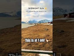 THIS is 1 AM on an island where the SUN does NOT SET ☀️ | #svalbard