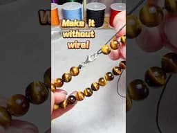 DIY Tips: How to make a clasp bracelet without a wire? #howto #diy #tips
