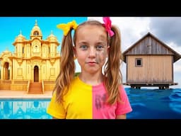 CARDBOARD House Challenge with Gaby and Alex | Cardboard House | Gaby and Alex Family