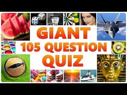 Giant 105 Question Quiz - Easy And Medium Mix