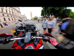 Africa Twin & KTM 790 Adv ride through London