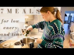 Cooking When You Just Don't Feel Like It | 7 Quick and Easy Dinners!