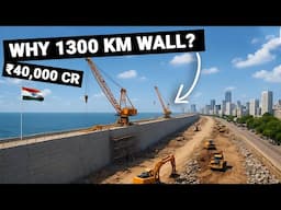 🇮🇳 This ₹40,000 Cr, 1300 KM Sea Wall Could Save 7 INDIAN States from Sinking !
