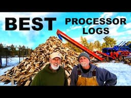 BEST FIREWOOD SIZE LOGS WHAT PROCESSORS WANT!