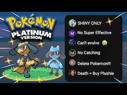 Pokemon Platinum but CHAT decides the rules! LIVE #4