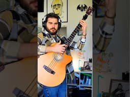 Percussive acoustic Bass 🎸 #bass #acoustic #guitar