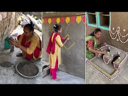 19th Century Kitchen idea - Village women stove making #19thcentury #stovemaking #kitchen
