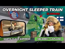Overnight Artic Circle Sleeper Train FULL TOUR - Helsinki to Lapland SANTA CLAUS EXPRESS