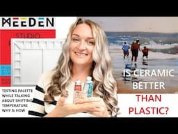 Studio Porcelain Palette Meeden - Is it Better than Plastic? Mix Temperature Tutorial in Full Demo