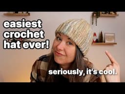 Super EASY Ribbed Beanie Crochet Pattern (No Bunching!)