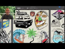 Graphic design for the SURF'S UP Collection