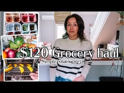 $120 GROCERY HAUL & SIMPLE SNACK PREP| Tres Chic Mama