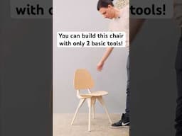 You can build this chair using only 2 basic tools! Plans available at alch.shop #diy #woodworking