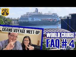 "World Cruise" Q&A #4 - Barcelona Meet-Up, Zuiderdam Tea Time, Drone Show - HAL Pole-To-Pole Cruise
