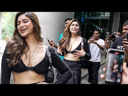 Paps Going CRAZY looking at Kangna Sharma Stunning Look Black Dress