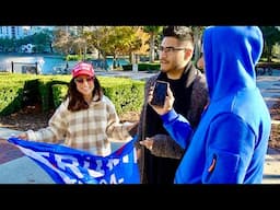 Canadian Guy and FBI Girl Afraid of TRUMP supporters - try not to laugh