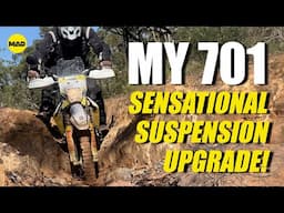 Husqvarna 701 fork upgrade: Real-World Adventure Ride Review WP Explorer Pro Closed Cartridge Forks