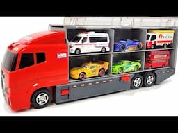13 Type Tomica Cars☆ Tomica opening and put in big Okataduke convoy!
