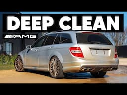 Cleaning a DIRTY Mercedes C63 AMG - Wash & Wax