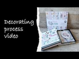process decorating video for concertina box.