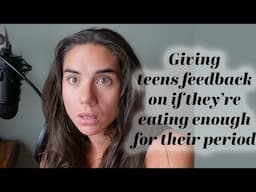 Are These Girls Eating Enough? What's Expected For Cycles Early On?