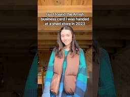 The Amish business card that started it all