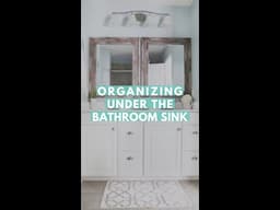 Organizing Under the Bathroom Sink