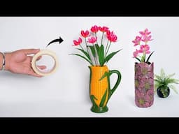 Paper Flower making || Best out of waste
