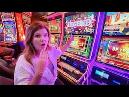 I Hit BIG on the New Cash Express Legend Slot Machine in Las Vegas!