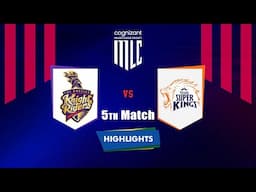Highlights: 5th Match, Los Angeles Knight Riders vs Texas Super Kings | 5th Match - LAKR vs TSK