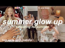 GLOW UP WITH ME FOR SUMMER 2025🌺🧴 PREPARING FOR SUMMER *fresh hair cut, summer nails, gym, makeup*