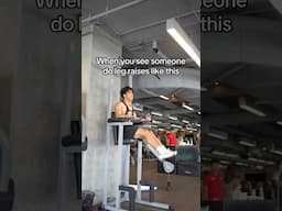 When you see someone doing leg raises like this