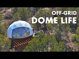 A Day in Our Life at an Off-Grid DIY Geodesic Dome