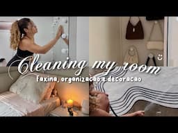 Cleaning my room - faxina, organização e decoração🌷