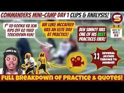 🔥JCM 60 YD TD Run! Mccaffrey BALLS OUT! Jayden to Deebo! 🎥WSH 2025 Mandatory Mini Camp DAY 1 Clips!