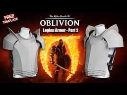 How to Make Knight Chest Armor for Cosplay - Foam Armor Pauldron Tutorial Part 2 Oblivion Skyrim