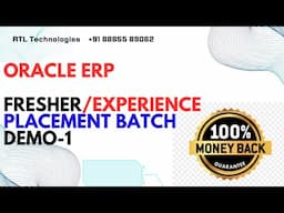 Oracle Apps Placement Batch Demo -1