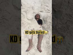 KD gets Buried pt.1😭😂 #shorts #beachlife