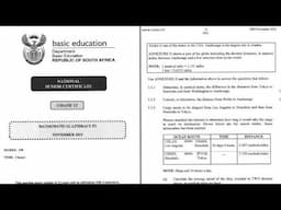 Grade 12 Math Lit P2. November 2023 question 5 (part 2)