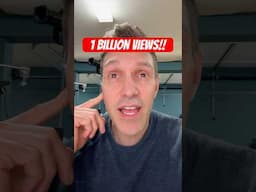 I just hit 1 BILLION VIEWS!
