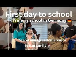 First day to German primary school #malayali family life in 🇩🇪#indien #life of working nurse