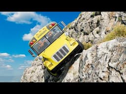 Cars vs Cliff Roads #88 - BeamNG DRIVE | SmashChan