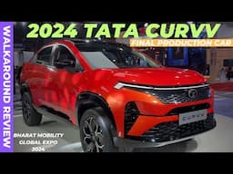 2024 Tata Curvv Unveiled | First Look | Launch Details | Bharat Mobility Global Expo | Walkaround